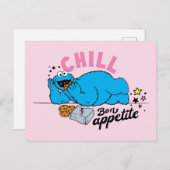 Cookie Monster | Chill Bon Appetit Postkarte (Vorne/Hinten)