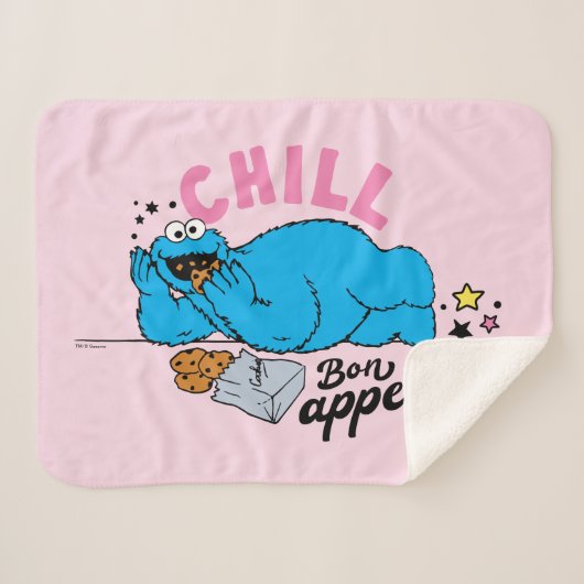 Cookie Monster | Chill Bon Appetit Sherpadecke (Vorderseite (Horizontal))