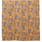 Cookie Monster | Cookie Round-Up-Muster Duschvorhang (Vorderseite)