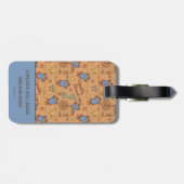 Cookie Monster | Cookie Round-Up-Muster Gepäckanhänger (Rückseite horizontal)