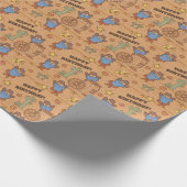 Cookie Monster | Cookie Round-Up-Muster Geschenkpapier (Ecke)