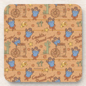 Cookie Monster | Cookie Round-Up-Muster Getränkeuntersetzer (Vorderseite)