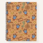 Cookie Monster | Cookie Round-Up-Muster Notizblock (Vorderseite)