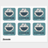 Cookie Monster | Cookie Seit 1969 Quadratischer Aufkleber (Blatt)