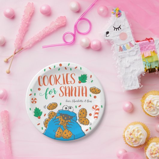 Cookie Monster | Cookies für Santa Pappteller (Party)