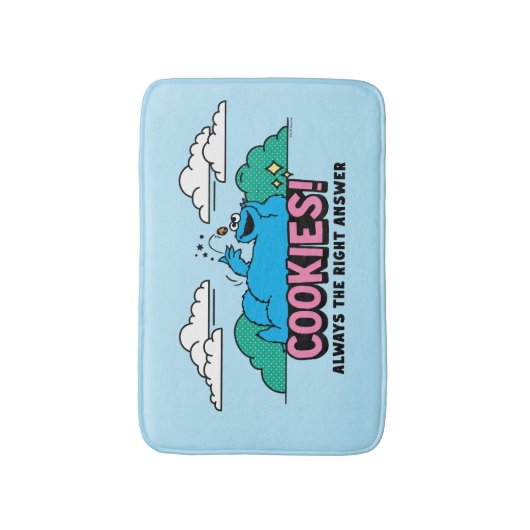 Cookie Monster | Cookies immer die richtige Antwor Badematte (Vorderseite Vertikal)