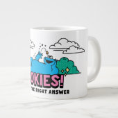 Cookie Monster | Cookies immer die richtige Antwor Jumbo-Tasse (Vorderseite Rechts)