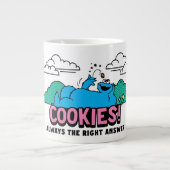 Cookie Monster | Cookies immer die richtige Antwor Jumbo-Tasse (Vorderseite)