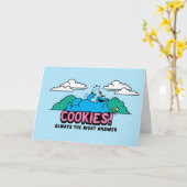 Cookie Monster | Cookies immer die richtige Antwor Karte (Gelbe Blume)