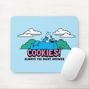 Cookie Monster Cookies immer die richtige Antwor Mousepad