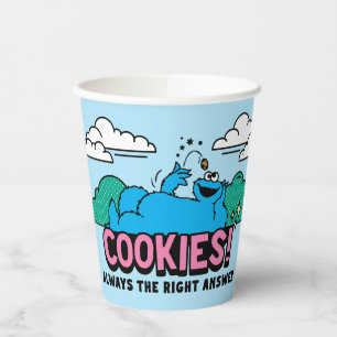 Cookie Monster   Cookies immer die richtige Antwor Pappbecher