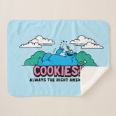 Cookie Monster | Cookies immer die richtige Antwor Sherpadecke (Vorderseite (Horizontal))