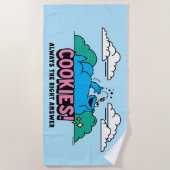 Cookie Monster | Cookies immer die richtige Antwor Strandtuch (Vorderseite)