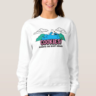 Cookie Monster   Cookies immer die richtige Antwor Sweatshirt