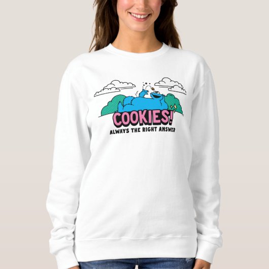 Cookie Monster | Cookies immer die richtige Antwor Sweatshirt (Vorderseite)