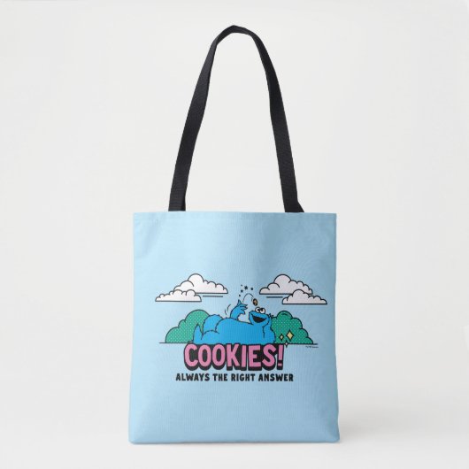 Cookie Monster | Cookies immer die richtige Antwor Tasche (Vorderseite)