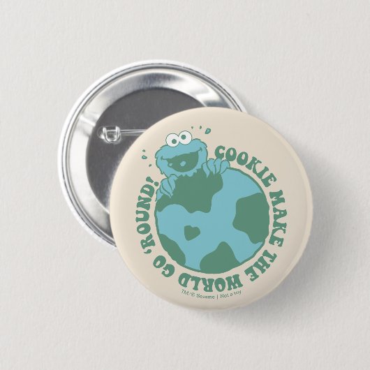 Cookie Monster | Cookies machen die Welt zum Allta Button (Vorne & Hinten)