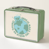 Cookie Monster | Cookies machen die Welt zum Allta Metall Brotdose (Vorderseite)