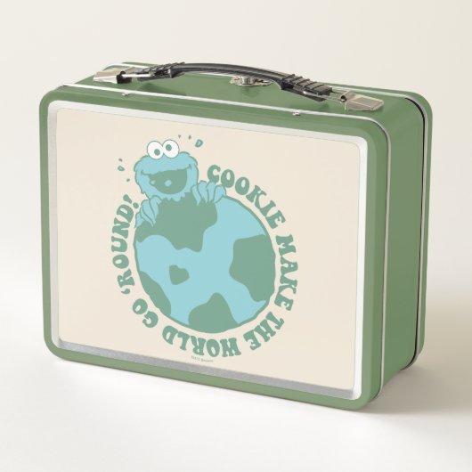 Cookie Monster | Cookies machen die Welt zum Allta Metall Brotdose (Rückseite)