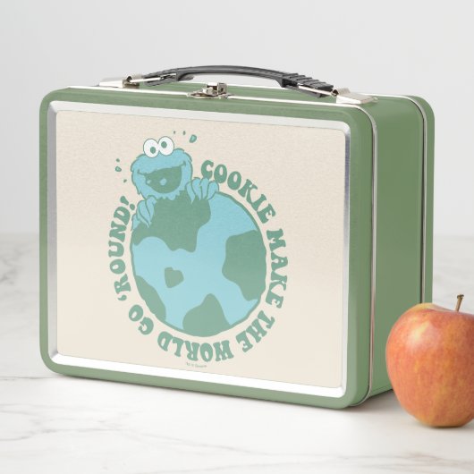Cookie Monster | Cookies machen die Welt zum Allta Metall Brotdose (Beispiel)