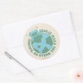 Cookie Monster | Cookies machen die Welt zum Allta Runder Aufkleber (Umschlag)