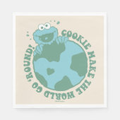 Cookie Monster | Cookies machen die Welt zum Allta Serviette (Vorderseite)