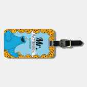 Cookie Monster Coupels Gepäckmarke Gepäckanhänger (Vorderseite horizontal)