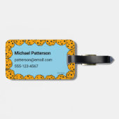 Cookie Monster Coupels Gepäckmarke Gepäckanhänger (Rückseite horizontal)