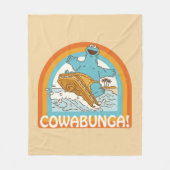 Cookie Monster Cowabunga! Fleecedecke (Vorderseite)