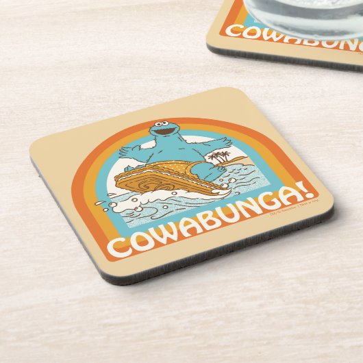 Cookie Monster Cowabunga! Getränkeuntersetzer (Linke Seite)
