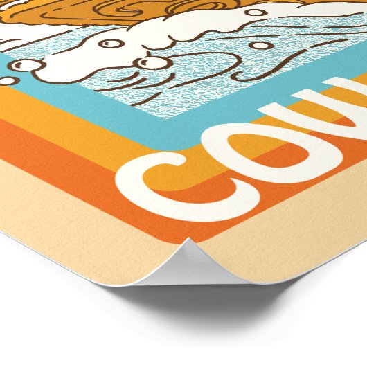 Cookie Monster Cowabunga! Poster (Ecke)