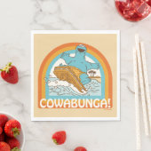 Cookie Monster Cowabunga! Serviette (Beispiel)