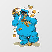 Cookie Monster Crazy Cookies Fensteraufkleber (Blatt)