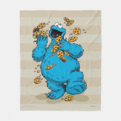 Cookie Monster Crazy Cookies Fleecedecke (Vorderseite)