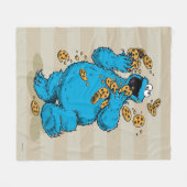 Cookie Monster Crazy Cookies Fleecedecke (Vorderseite (Horizontal))