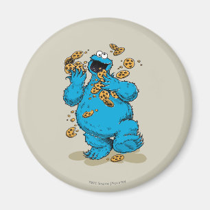 Cookie Monster Crazy Cookies Magnet