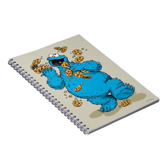 Cookie Monster Crazy Cookies Notizblock (Rechte Seite)