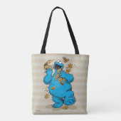 Cookie Monster Crazy Cookies Tasche (Rückseite)