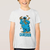Cookie Monster Crazy Cookies Tri-Blend Shirt (Vorderseite)