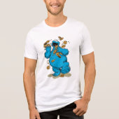 Cookie Monster Crazy Cookies Tri-Blend Shirt (Vorderseite)