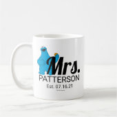 Cookie Monster Custom Couple's Tasse (Links)