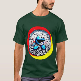 Cookie-Monster, der einen Riesenschokoladenchip li T-Shirt