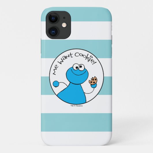 Cookie Monster Doodley Graphic Case-Mate iPhone Hülle (Rückseite)