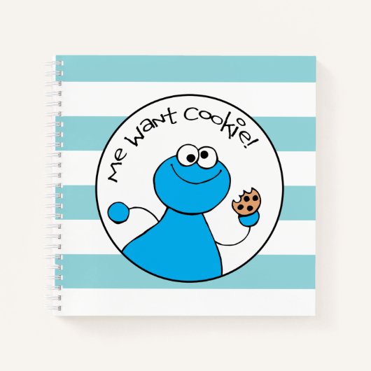 Cookie Monster Doodley Graphic Notizblock (Vorderseite)