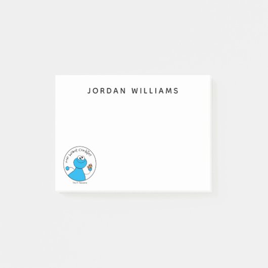 Cookie Monster Doodley Graphic Post-it Klebezettel (Vorderseite)