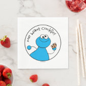 Cookie Monster Doodley Graphic Serviette (Beispiel)