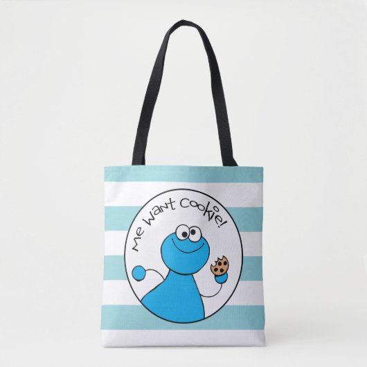 Cookie Monster Doodley Graphic Tasche (Vorderseite)