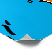 Cookie Monster Eating All the Cookies Poster (Ecke)