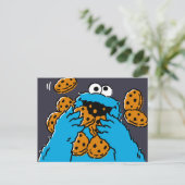 Cookie Monster Eating All the Cookies Postkarte (Stehend Vorderseite)