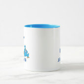 Cookie Monster Eating Cookies Name & Monogram J Tasse (Zentrum)